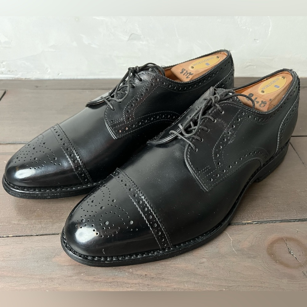 Allen Edmonds Sanford Brogue Cap Toe Dress Shoes 8 E